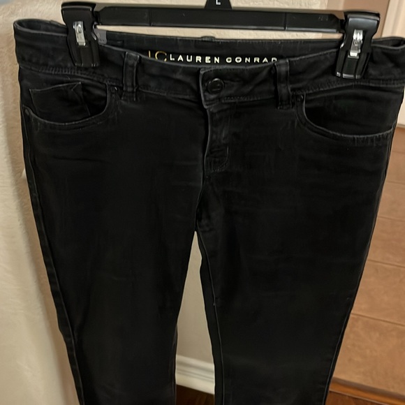 LC Lauren Conrad black denim low rise jeans Size 6 - Picture 7 of 17
